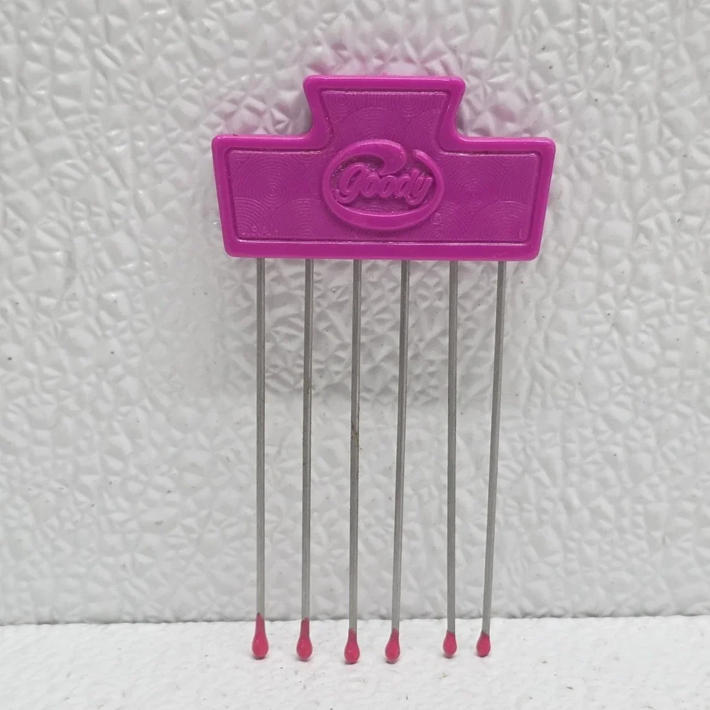 Vintage Goody Hair Lift Picks Lot of 5 Metal Prong Styling Combs USA